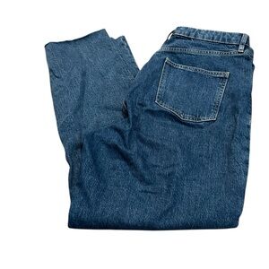DENIM FORUM raw hem jeans